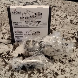 All-Clad stainless steel 8 piece measuring set